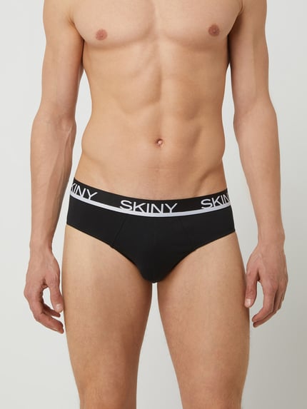 SKINY slip met stretch in set van 3 Zwart - 2