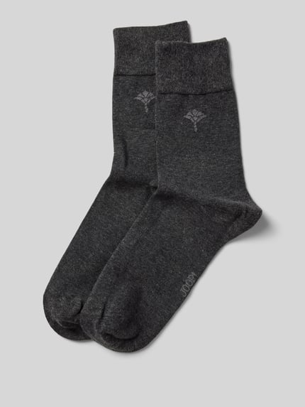 JOOP! COLLECTION Socken mit Label-Print im 2er-Pack Anthrazit 1