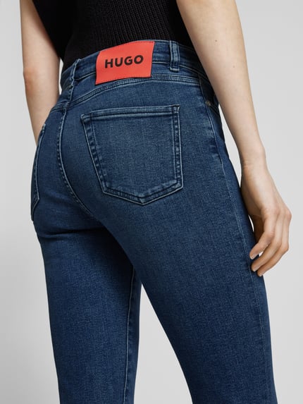 HUGO Skinny fit jeans in 5-pocketmodel Jeansblauw - 3