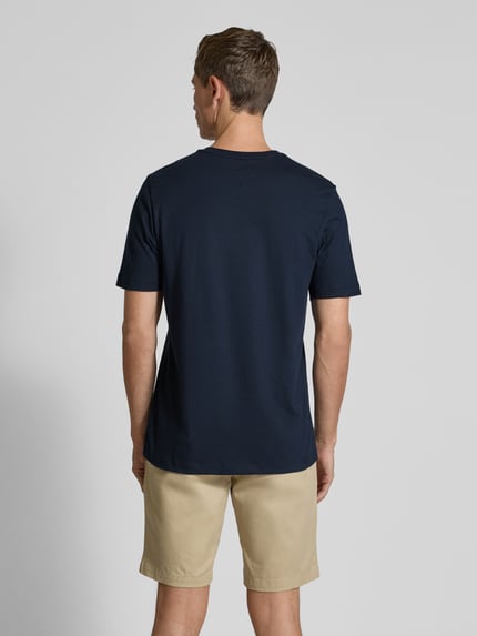 Tommy Hilfiger T-shirt o kroju regular fit z czystej bawełny Granatowy 5