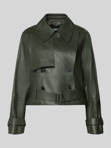regular fit leren jack van echt lamsleer model 'Satela1' Shop The Look MANNEQUINE
