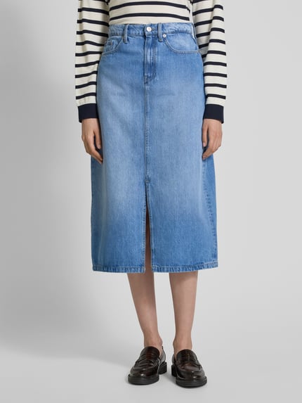 Tommy Hilfiger Spódnica jeansowa z 5 kieszeniami Jeansowy niebieski 4