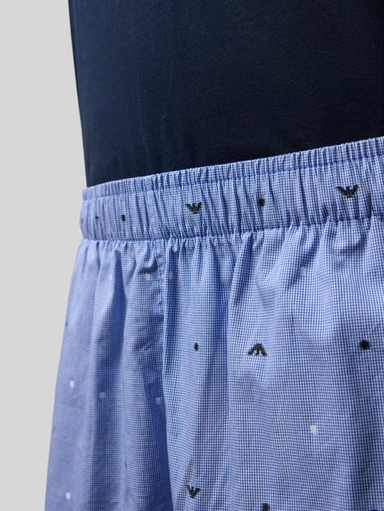 Emporio Armani Pyjama mit Logo-Stitchings Marine 2