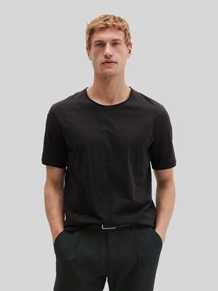 Marc O'Polo Regular Fit T-Shirt aus reiner Baumwolle Black 4