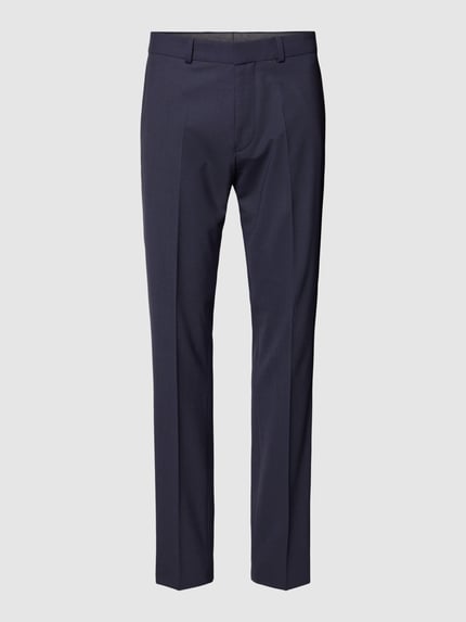 s.Oliver BLACK LABEL Slim Fit Anzughose mit Bügelfalten Modell 'OULTIMATE' Marine 2