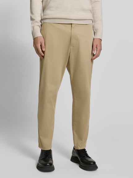 Casual Friday Tapered Fit Chino mit Gesäßtaschen Hellbraun 4