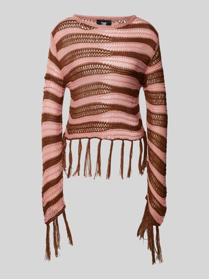 The Ragged Priest Strickpullover mit Lochstickerei Modell 'TERRACOTTA' Hazel 2