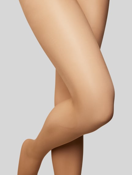 camano Strumpfhose in semitransparentem Design Beige 3