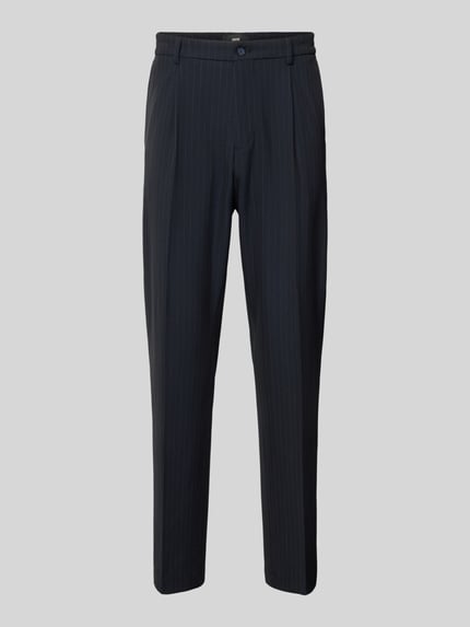 straight fit broek met viscose, model 'Leto' Shop The Look MANNEQUINE