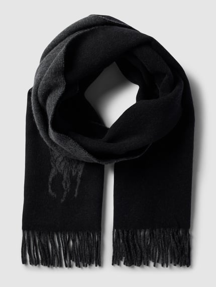 Polo Ralph Lauren Schal mit Label-Stitching Black 1