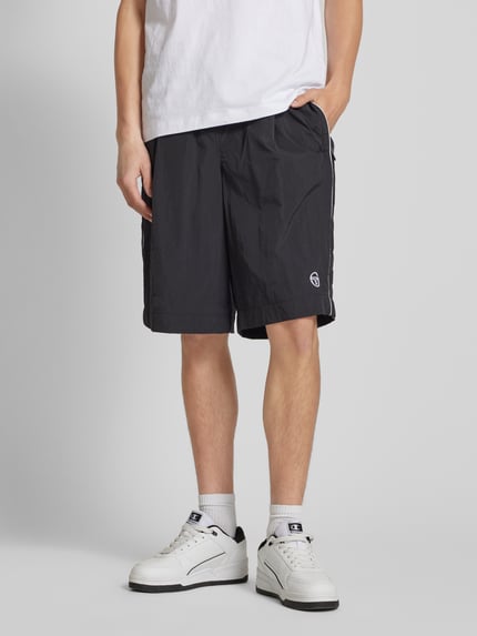 Sergio Tacchini Regular Fit Shorts mit Bundfalten Modell 'ISPICA' Black 4