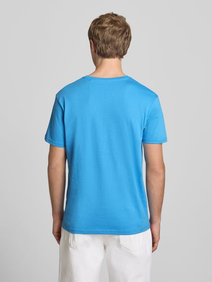 Alpha Industries T-Shirt mit Logo und Rundhalsausschnitt Hellblau 5