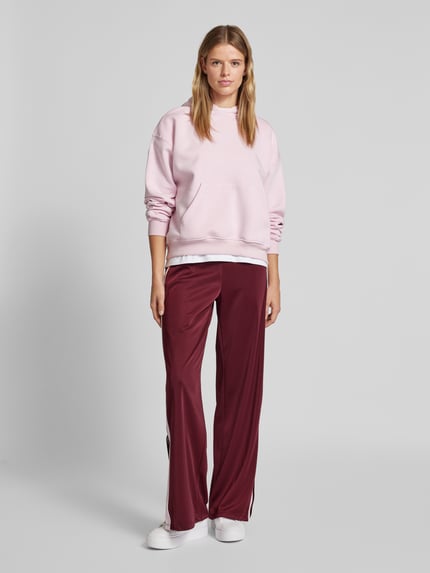PIECES Regular fit broek met wijde pijpen, model 'FELICIA' Bordeaux - 1