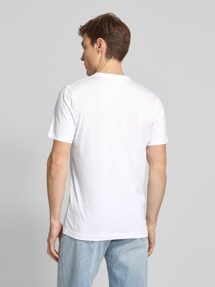OLYMP Level 5 T-Shirt mit geripptem V-Ausschnitt im 2er-Pack Weiss 5