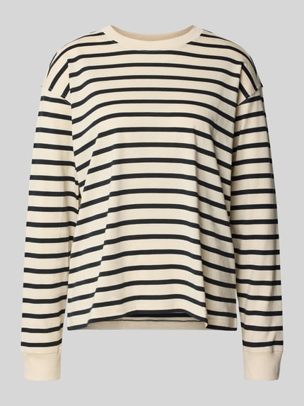 Jake*s Casual Longsleeve mit Rundhalsausschnitt Ecru 2