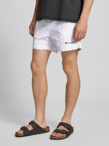 Champion Regular Fit Badehose mit Label-Stitching Weiss 4