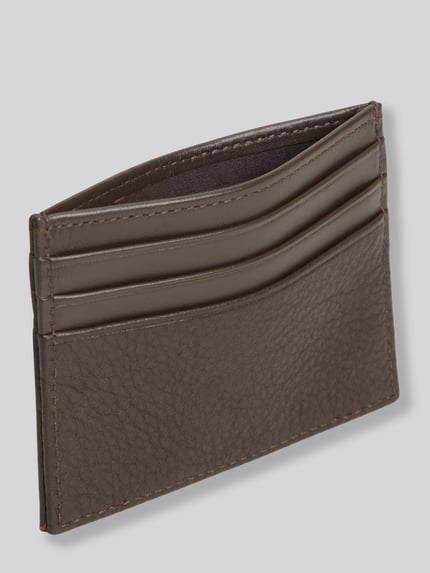 Tommy Hilfiger Portemonnaie aus echtem Rindsleder Modell 'CORP CC HOLDER' Dunkelbraun 3