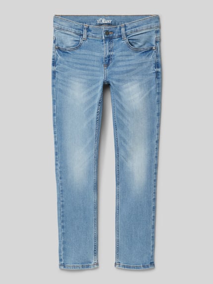 s.Oliver RED LABEL Regular fit jeans met smalle pijpen, model 'SEATTLE' Blauw - 1