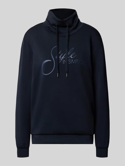 Soyaconcept Regular Fit Sweatshirt aus reiner Modal-Mix Modell 'BANU' Marine 2