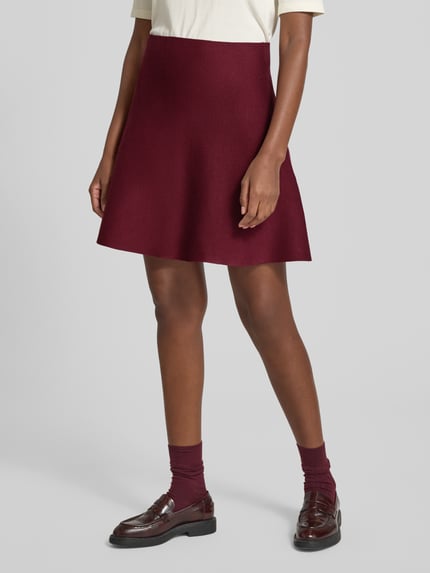 Jake*s Collection Minirok met structuurmotief Aubergine - 4