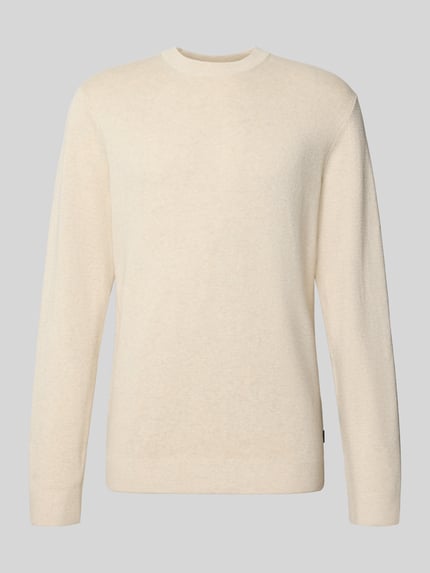 JACK & JONES Premium Gebreide pullover met ronde hals, model 'MILANO' Offwhite - 2