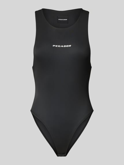 PEGADOR Body z nadrukiem z logo model ‘MAYA’ Czarny 2