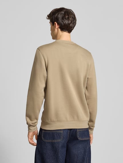 Blend Sweatshirt mit Label-Detail Modell 'FLORIAN' Beige 5