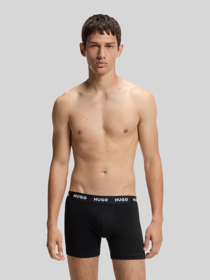 HUGO Pants mit Logo-Bund im 3er-Pack Rot 5