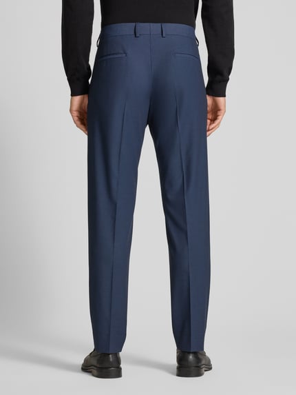 Strellson Slim Fit Anzughose mit Bügelfalten Modell 'Melwin' Dunkelblau 5