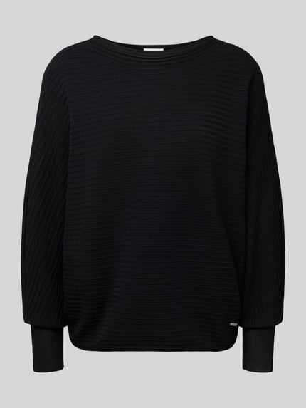 s.Oliver RED LABEL Relaxed Fit Pullover aus Viskose-Mix Black 2