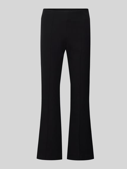 Flared stoffen broek met Naadritssluiting Shop The Look MANNEQUINE