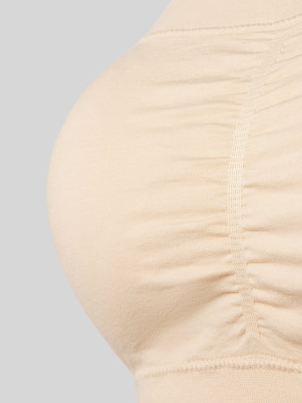 MAGIC Bodyfashion Top bandażowy w jednolitym kolorze Beżowy 2