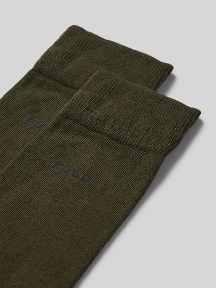 Produktfoto, Socken aus Baumwoll-Mix im 2er-Pack von BOSS, unifarben, Label-Print, elastischer gerippter Bund, glatte Textur, Herrenkollektion