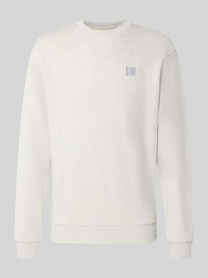 Produktfoto, Regular Fit Sweatshirt aus reiner Baumwolle mit Label-Patch von Scotch & Soda, krój regular fit, bawełna, naszywka z logo, wykończenia elastyczne, długość tyłu w rozmiarze M: 70 cm, długość rękawów w rozmiarze M: 66 cm