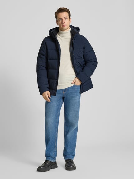 Icepeak Gewatteerd jack met capuchon, model 'BIXBY' Marineblauw - 1