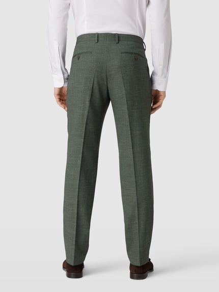 Christian Berg Men Regular fit pantalon met achterzakken Donkergroen - 5