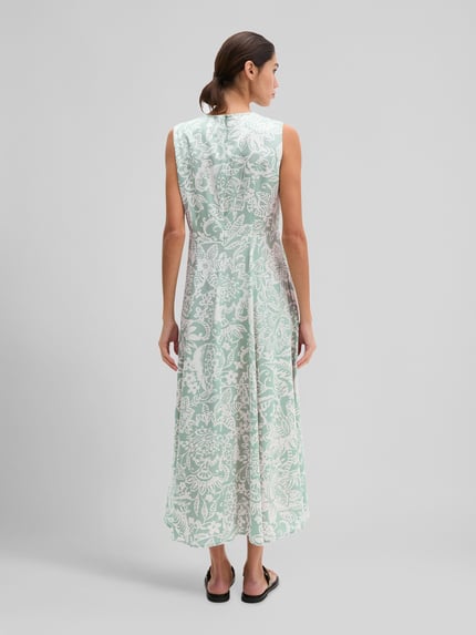 Marc O'Polo Freizeitkleid in A-Linie aus Viskose Hellgruen 5