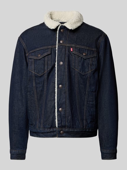 Levi's® Jeansjacke mit Teddyfutter Modell 'GIVE IT A RINSE' Dunkelblau 2