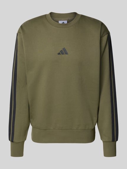 adidas Sportswear Sweatshirt mit Logo und Rundhalsausschnitt Oliv 2