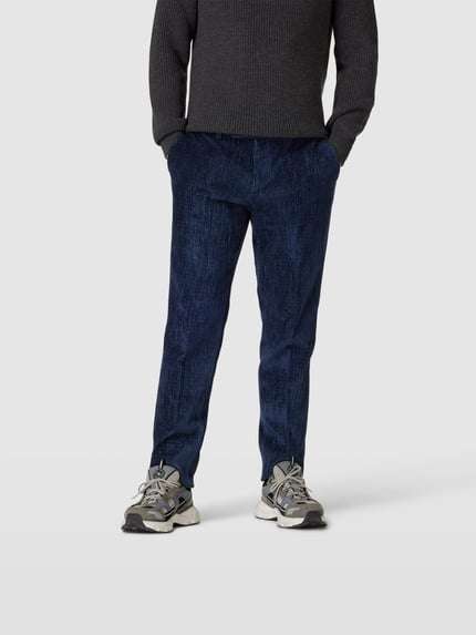 Lardini Spodnie w stylistyce sztruksu Ciemnoniebieski 4