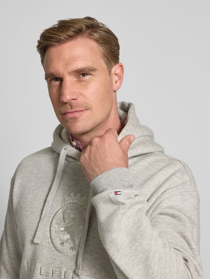 Tommy Hilfiger Oversized Hoodie aus Baumwoll-Mix Hellgrau 3