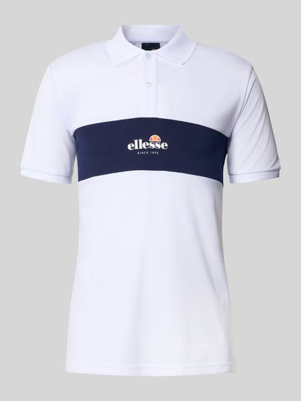 Slim Fit Poloshirt mit Label-Print Modell 'MACKENNA' Shop The Look MANNEQUINE