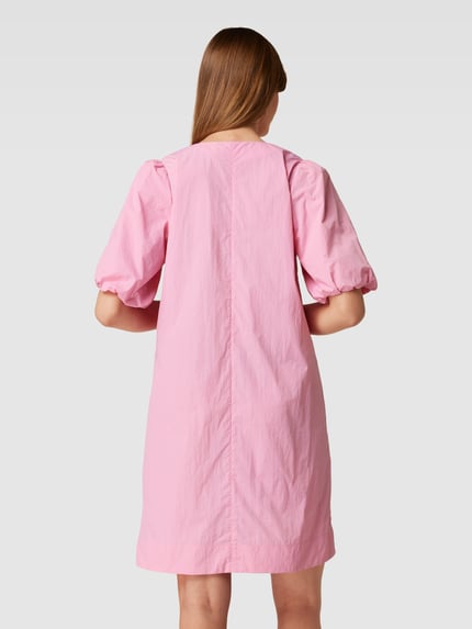 Jake*s Studio Woman Knielanges Kleid mit V-Ausschnitt Rosa 5