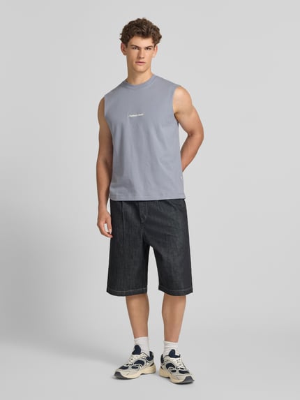 JACK & JONES T-Shirt mit Stitching Rauchblau 1