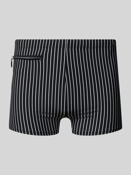 Produktfoto, Badehose im Allover-Look mit Reißverschlusstasche von Schiesser, dopasowany krój, wzór na całej powierzchni, elastyczny pas, kieszeń zapinana na zamek błyskawiczny