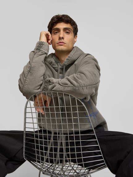 A-COLD-WALL Bluza z kapturem o kroju oversized z czystej bawełny Czarny 3