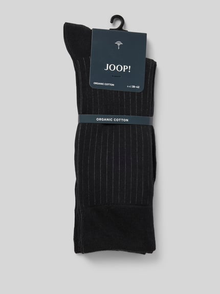 JOOP! COLLECTION Sokken met structuurmotief, model 'MEN PREMIUM ESSENTIAL' Zwart - 3