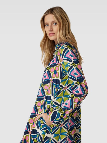 Milano Italy Midikleid mit Hemdblusenkragen Hellgruen 3