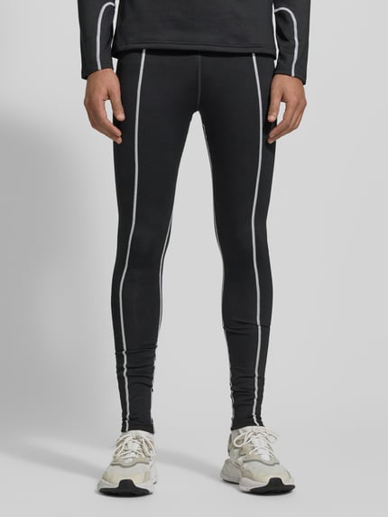 Under Armour Legginsy z elastycznym pasem i detale z logo Czarny 4