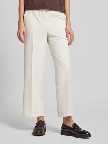 CAMBIO Straight leg stoffen broek met verkort model, model 'CALIFORNIA' Zand - 4
